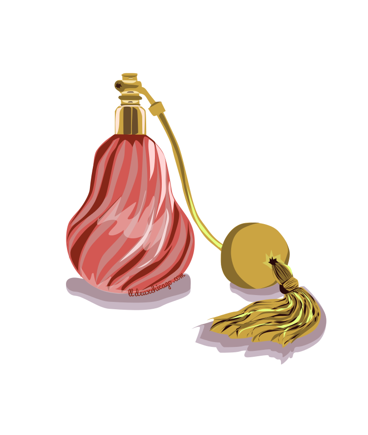 DeuxChicago Vintage Perfume Bottle